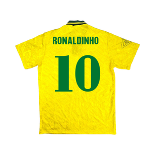 Brazil 1991-93 Home Shirt (S) (Good) (Ronaldinho 10)_1