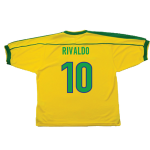 Brazil 1998-00 Home Shirt (Excellent) (Rivaldo 10)_1