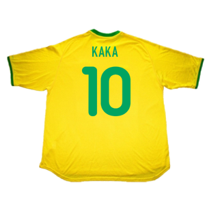 Brazil 2000-02 Home Shirt (L) (Very Good) (Kaka 10)_1