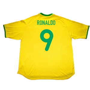 Brazil 2000-02 Home Shirt (L) (Excellent) (Ronaldo 9)_1