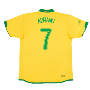 Brazil 2006-2008 Home Shirt (XXL) (Good) (Adriano 7)_1