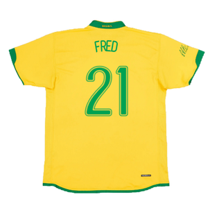 Brazil 2006-2008 Home Shirt (XXL) (Good) (Fred 21)_1