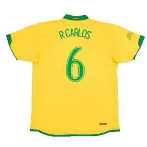 Brazil 2006-2008 Home Shirt (XXL) (Good) (R Carlos 6)_1