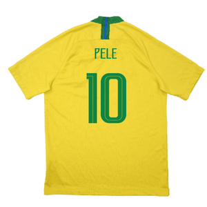 Brazil 2018-19 Home Shirt (Excellent) (Pele 10)_1