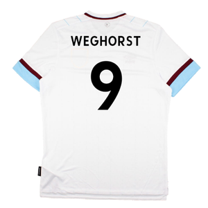 Burnley 2021-22 Away Shirt (Sponsorless) (XL) (Mint) (WEGHORST 9)_1