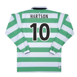 Celtic 2004-05 Home Long Sleeve Shirt (XXL) (Excellent) (Hartson 10)_1