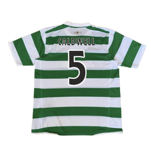 Celtic 2007-08 Home Shirt (M) (Good) (Caldwell 5)_1