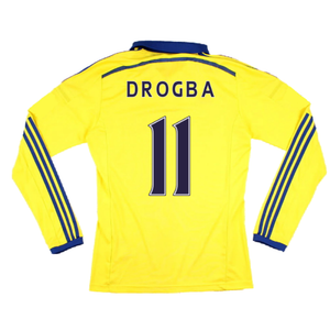 Chelsea 2014-15 Long Sleeve Away Shirt (S) (Excellent) (Drogba 11)_1