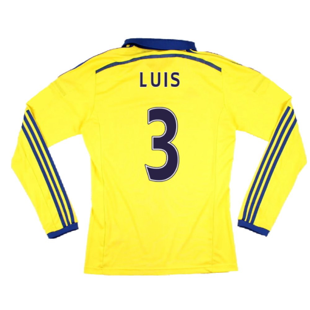 Chelsea 2014-15 Long Sleeve Away Shirt (S) (Excellent) (Luis 3)_1