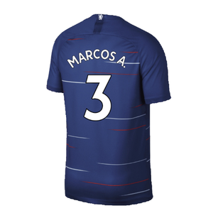 Chelsea 2018-19 Home Shirt (S) (Mint) (Marcos A. 3)_1