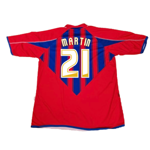 Crystal Palace 2007-08 Home Shirt (S) (Good) (Martin 21)_1