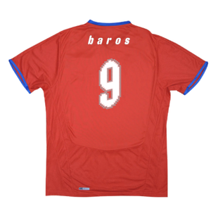 Czech Republic 2008-10 Home Shirt (XL) (Good) (Baros 9)_1