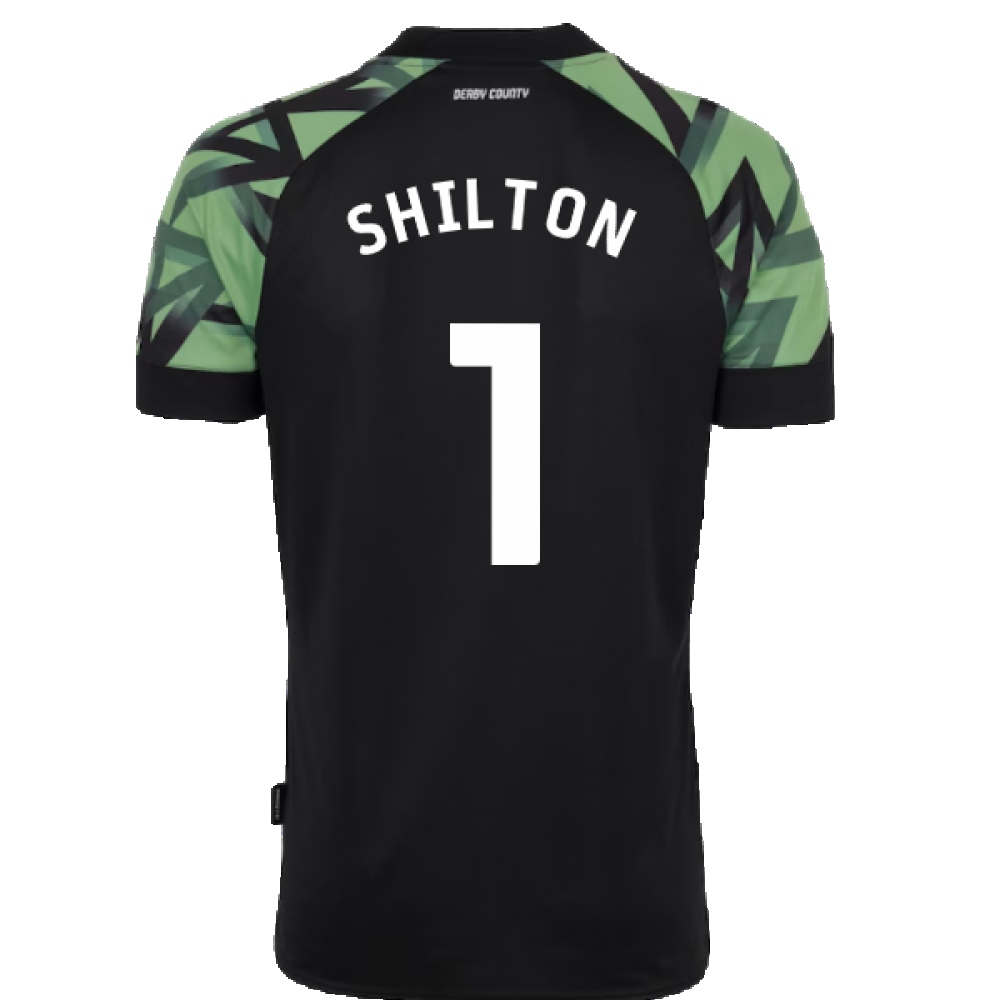 Derby County 2022-23 Away Shirt (Sponsorless) (XL) (Shilton 1) (Mint)_1