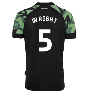 Derby County 2022-23 Away Shirt (Sponsorless) (M) (Wright 5) (Excellent)_1