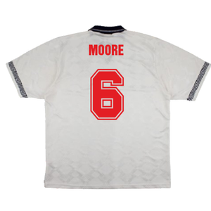 England 1990-92 Home Shirt (XL) (Very Good) (Moore 6)_1