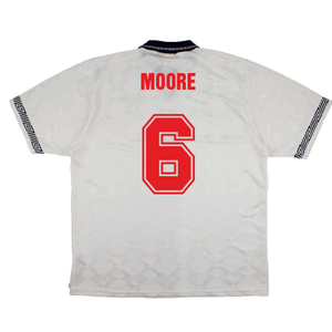 England 1990-92 Home Shirt (Good) (Moore 6)_1