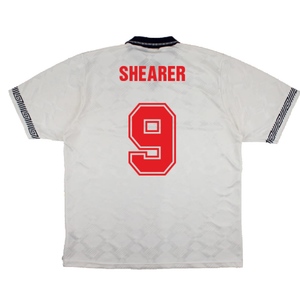 England 1990-92 Home Shirt (S) (Good) (Shearer 9)_1