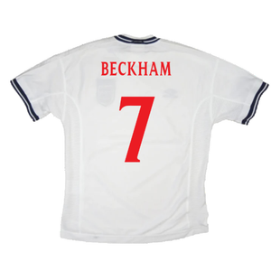 England 1999-01 Home Shirt (L) (Very Good) (Beckham 7)_1