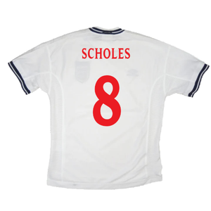 England 1999-01 Home Shirt (XL) (Very Good) (Scholes 8)_1