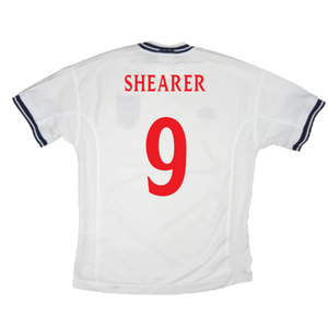 England 1999-01 Home Shirt (XL) (Very Good) (Shearer 9)_1