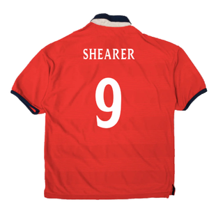 England 2000-01 Away Shirt (XL) (Very Good) (Shearer 9)_1