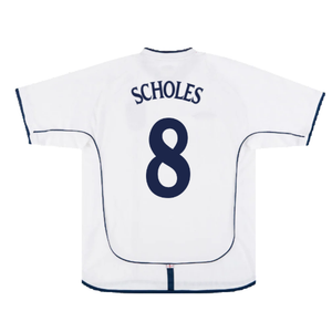 England 2001-03 Home Shirt (L) (Good) (Scholes 8)_1