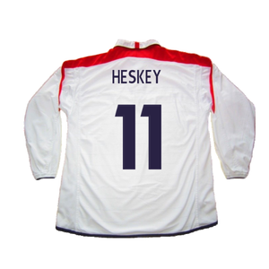 England 2003-05 Home L/S Shirt (M) (Excellent) (Heskey 11)_1