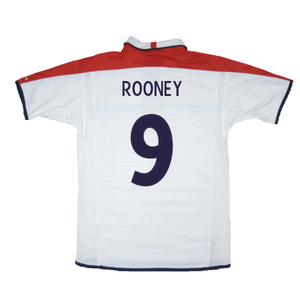 England 2003-05 Home Shirt (S) (Very Good) (Rooney 9)_1