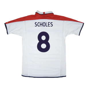 England 2003-05 Home Shirt (XL) (Mint) (Scholes 8)_1