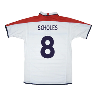 England 2003-05 Home Shirt (XXL) (Very Good) (Scholes 8)_1