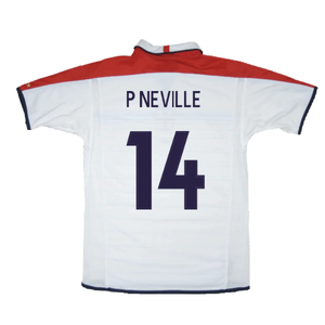 England 2003-05 Home Shirt (XL) (Very Good) (P Neville 14)_1