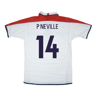 England 2004-05 Home Shirt (Good) (P Neville 14)_1