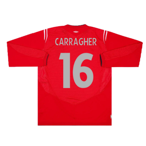 England 2004-06 Long Sleeve Away Shirt (Excellent) (Carragher 16)_1