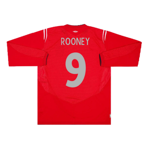 England 2004-06 Away Long Sleeve Shirt (Very Good) (Rooney 9)_1