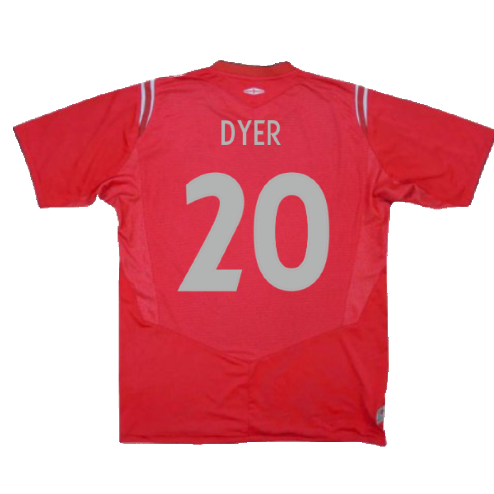 England 2004-06 Away Umbro Shirt (XXL) (Excellent) (Dyer 20)_1
