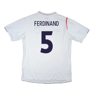 England 2005-07 Home Shirt (L) (Fair) (FERDINAND 5)_1