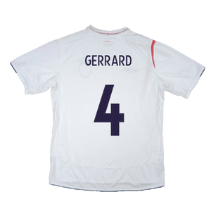 England 2005-07 Home Shirt (XL) (Excellent) (GERRARD 4)_2