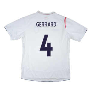 England 2005-07 Home Shirt (XL) (Good) (GERRARD 4)_2