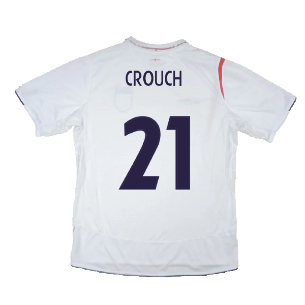 England 2005-2007 Home Shirt (XL) (Excellent) (CROUCH 21)_1