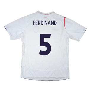 England 2005-2007 Home Shirt (Very Good) (FERDINAND 5)_1