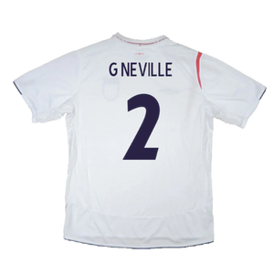 England 2005-2007 Home Shirt (XXL) (Very Good) (Very Good) (G NEVILLE 2)_1