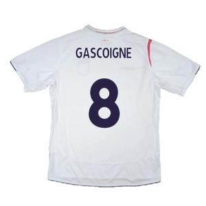 England 2005-2007 Home Shirt (XXL) (Good) (GASCOIGNE 8)_1