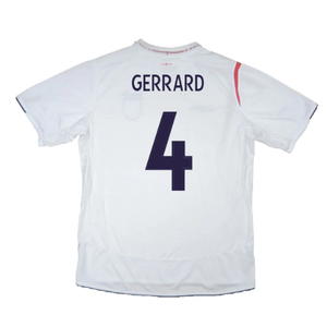 England 2005-2007 Home Shirt (XL) (Excellent) (GERRARD 4)_1