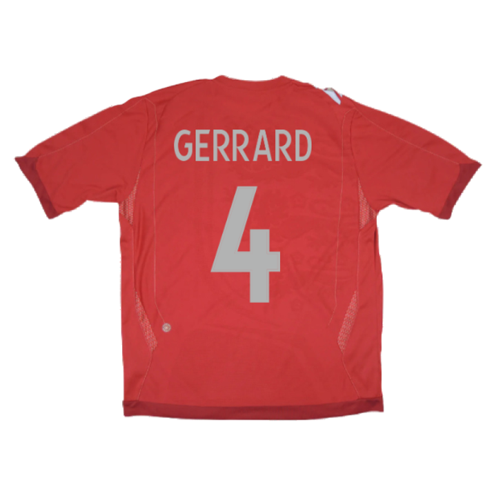 England 2006-08 Away Shirt (M) (Excellent) (GERRARD 4)