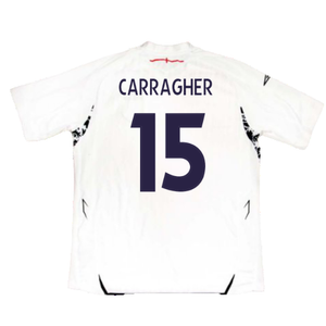 England 2007-09 Home Shirt (S) (Very Good) (CARRAGHER 15)_1