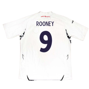 England 2007-09 Home Shirt (L) (Very Good) (ROONEY 9)_1