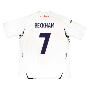 England 2007-09 Home Shirt (XL) (Excellent) (BECKHAM 7)_2