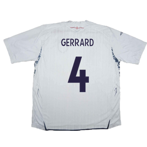 England 2007-09 Home Shirt (XL) (Very Good) (GERRARD 4)_2