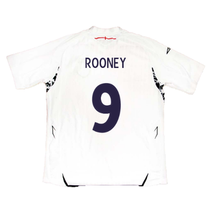 England 2007-09 Home Shirt (XXL) (Excellent) (ROONEY 9)_2