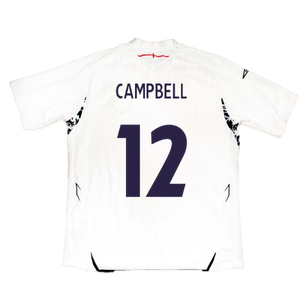 England 2007-2009 Home Shirt (XL) (CAMPBELL 12) (Good)_1